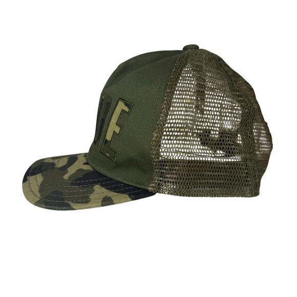Crazy 8 Boys “DUDE” Camo Trucker Hat Green Mesh Adjustable Snapback Cap - Picture 2 of 7